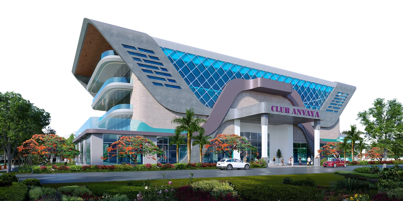 Club Anvaya clubhouse exterior
